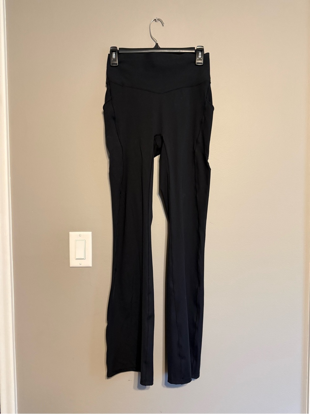 HALARA Black High-Rise Flare Leg Active Pants